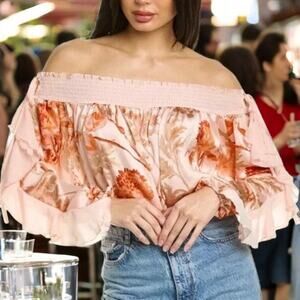(50% OFF) NWT Free People Intimately Floral Bodysuit in Lotus Combo Size: Large
